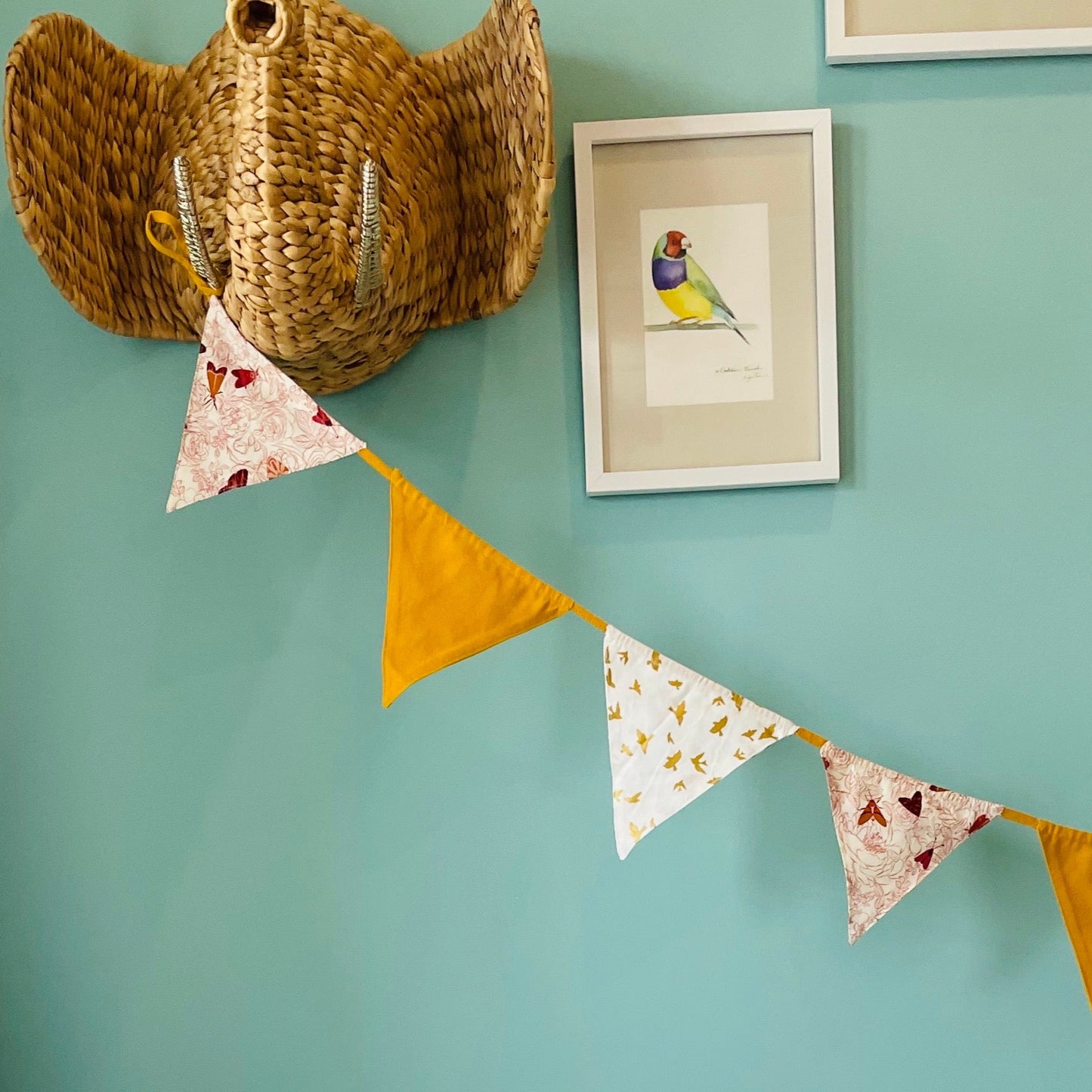My adorable bunting : double side pendant banner